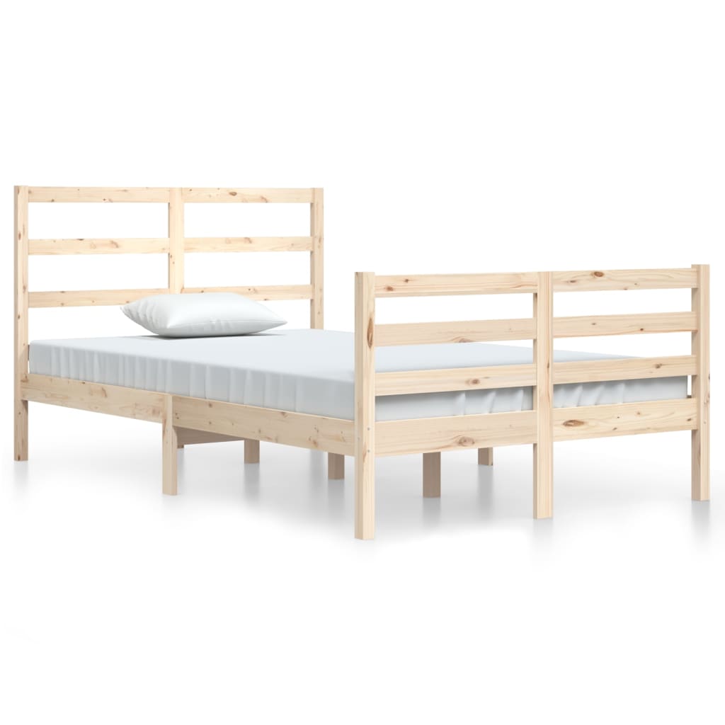 vidaXL Bed Frame without Mattress Solid Wood Pine 120x200 cm