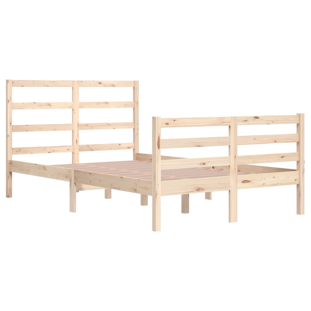 vidaXL Bed Frame without Mattress Solid Wood Pine 120x200 cm