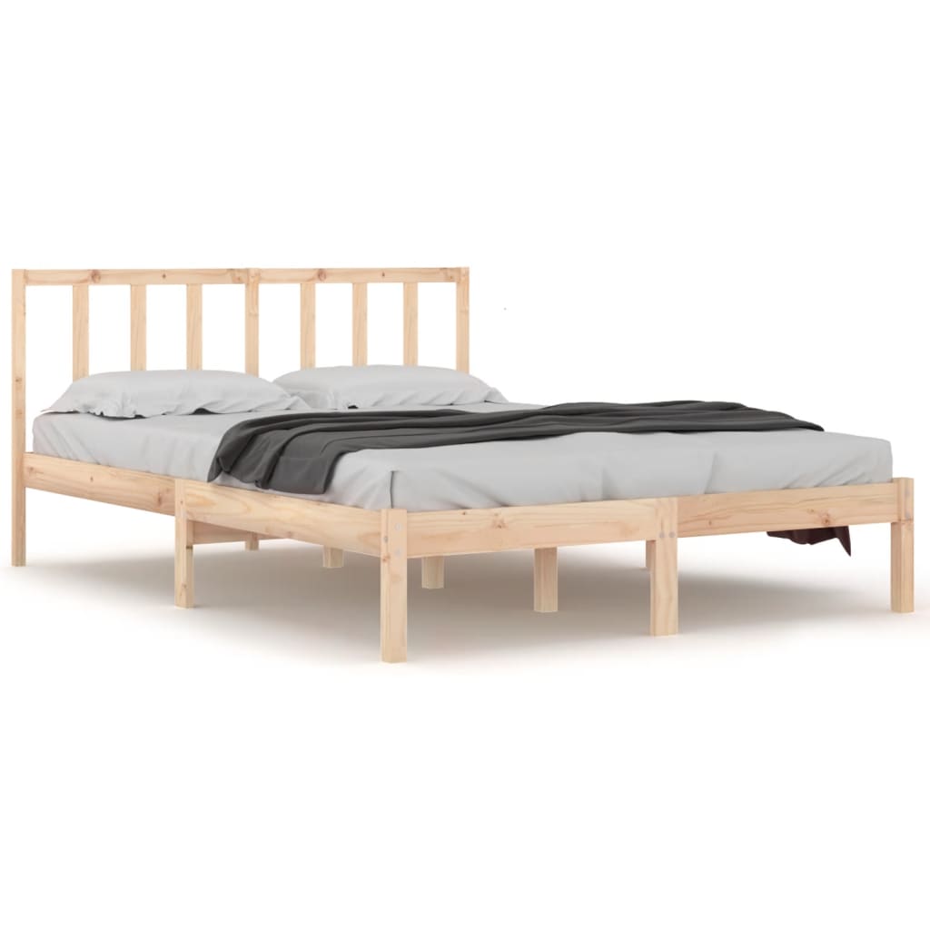 vidaXL Bed Frame without Mattress Solid Wood Pine 120x200 cm