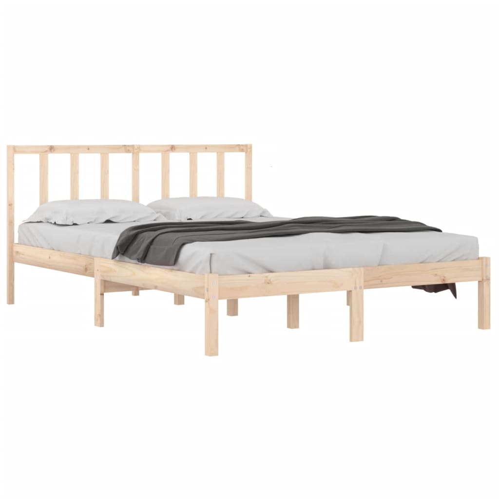 vidaXL Bed Frame without Mattress Solid Wood Pine 120x200 cm