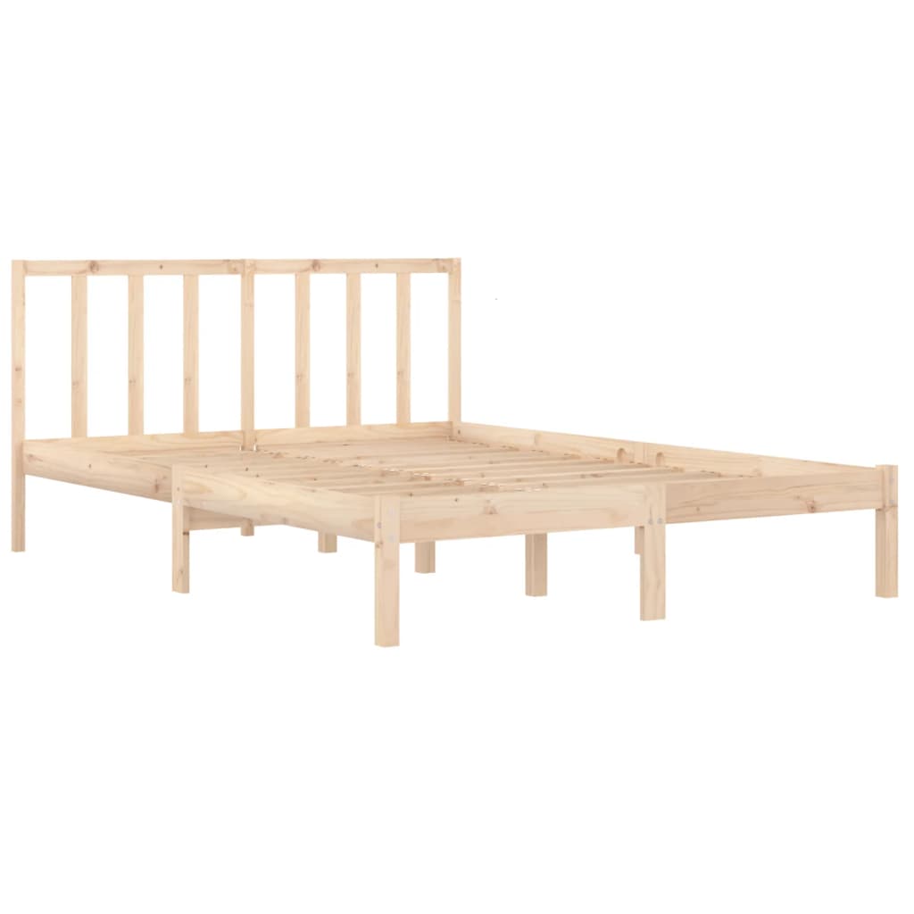 vidaXL Bed Frame without Mattress Solid Wood Pine 120x200 cm