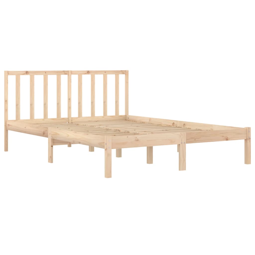 vidaXL Bed Frame without Mattress Solid Wood Pine 200x200 cm