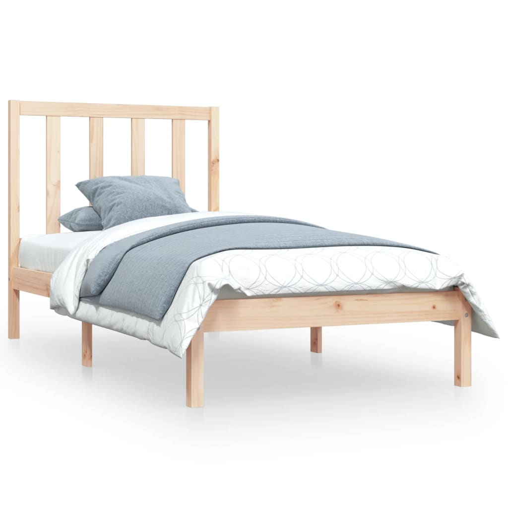 vidaXL Bed Frame without Mattress Solid Wood Pine 100x200 cm