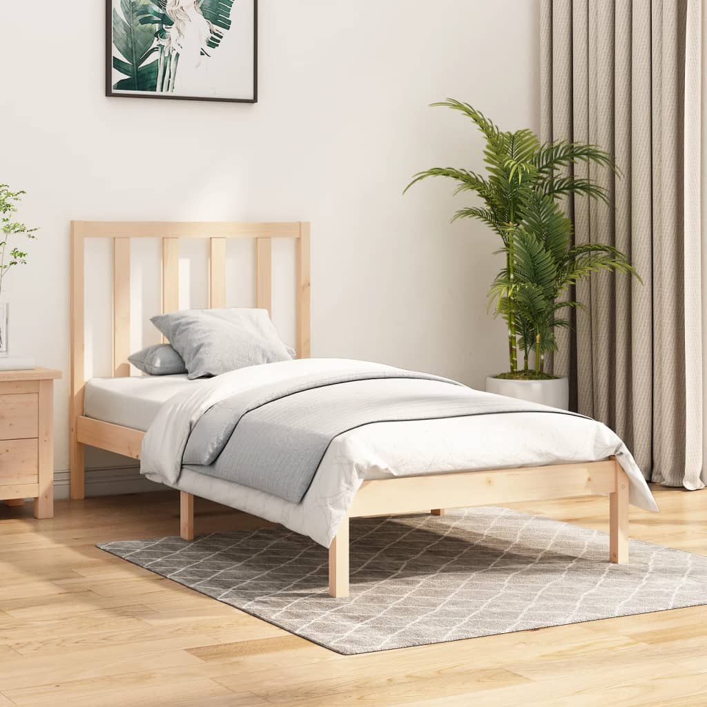 vidaXL Bed Frame without Mattress Solid Wood Pine 100x200 cm