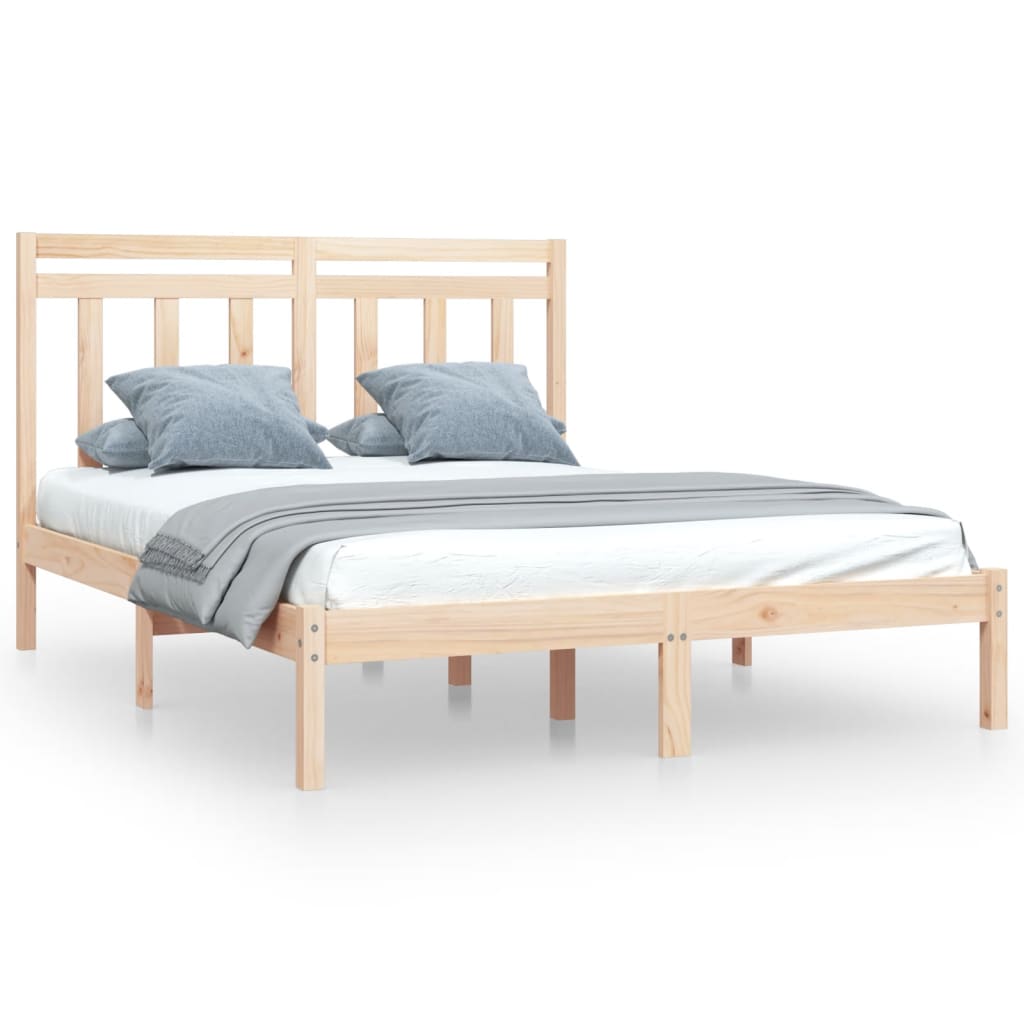 vidaXL Bed Frame without Mattress 120x190 cm Small Double Solid Wood