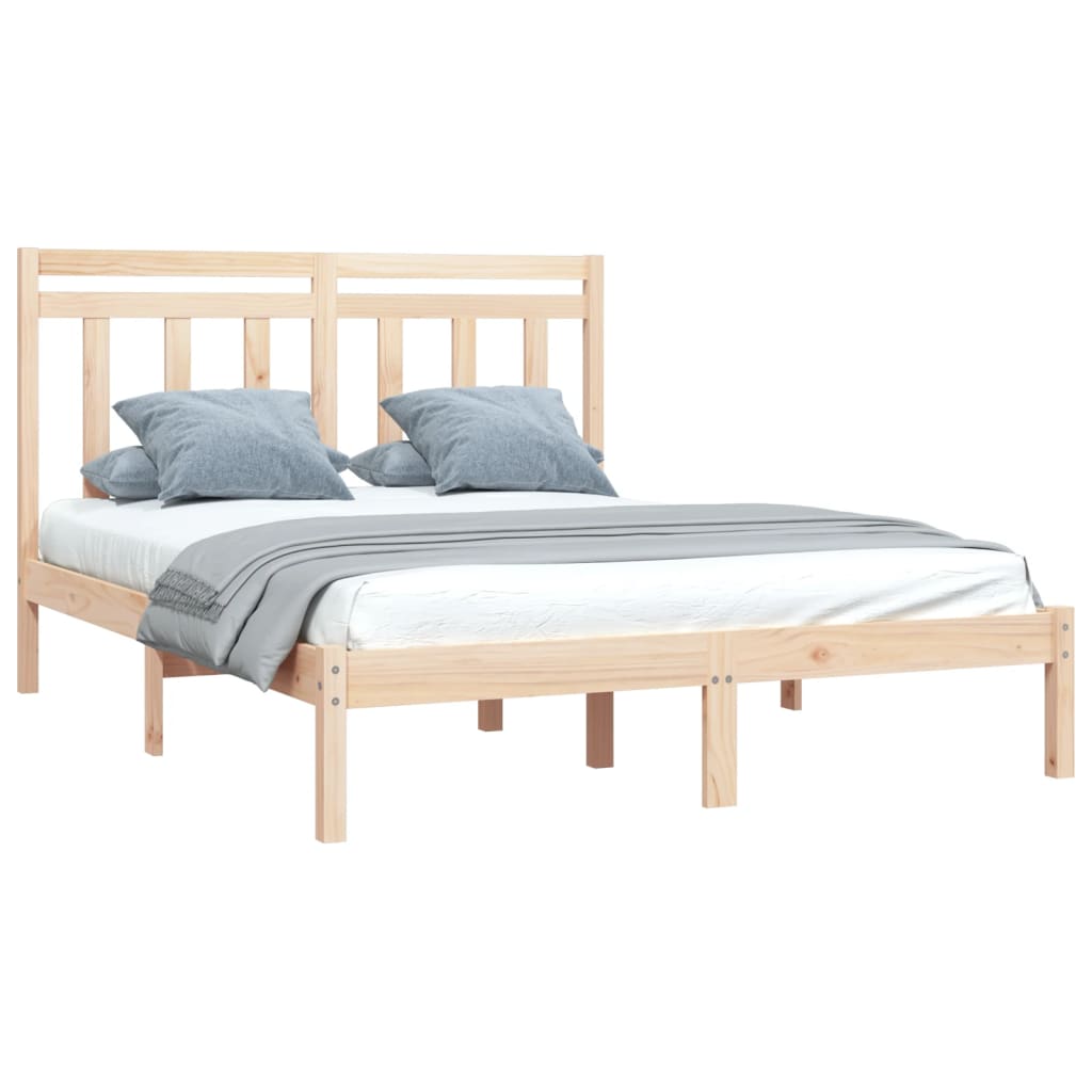 vidaXL Bed Frame without Mattress 120x190 cm Small Double Solid Wood