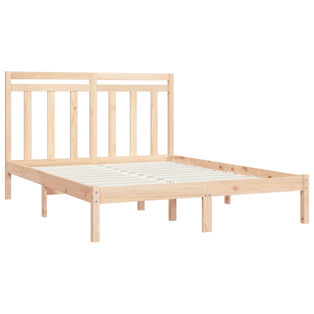 vidaXL Bed Frame without Mattress 120x190 cm Small Double Solid Wood