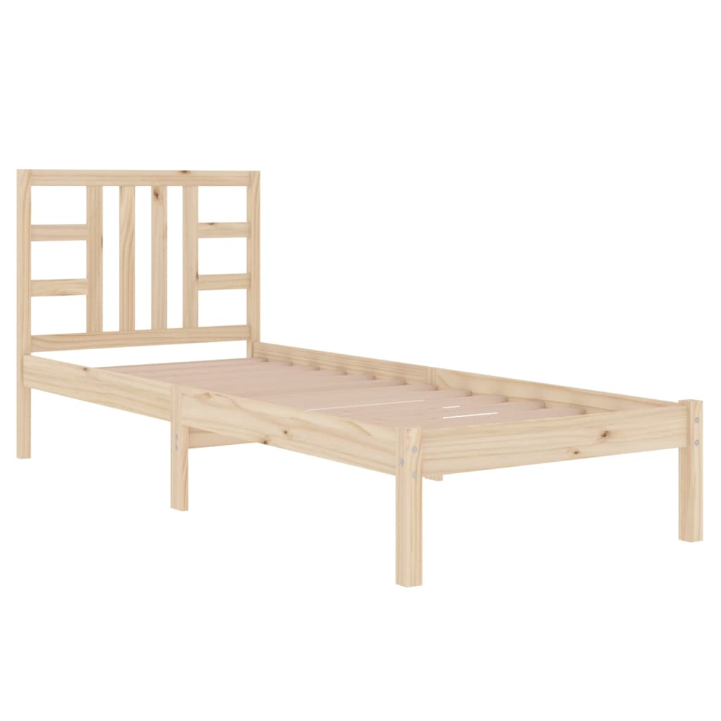 vidaXL Bed Frame without Mattress 90x190 cm Single Solid Wood