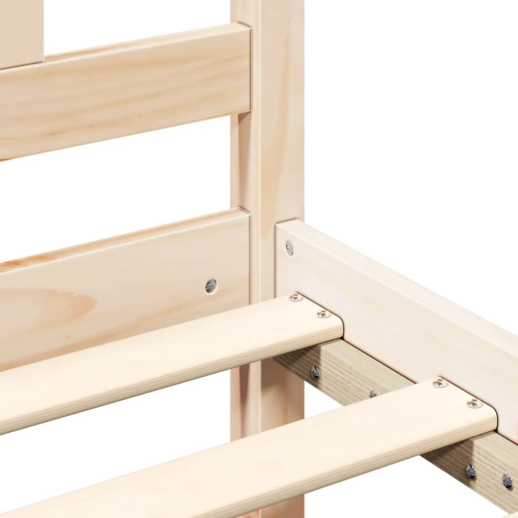 Bed Frame without Mattress 135x190 cm Double Solid Wood