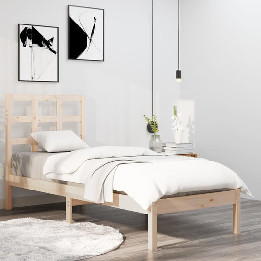 vidaXL Bed Frame without Mattress 90x200 cm Solid Wood