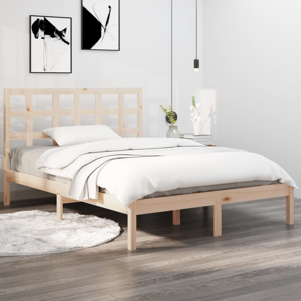 vidaXL Bed Frame without Mattress 180x200 cm Super King Solid Wood