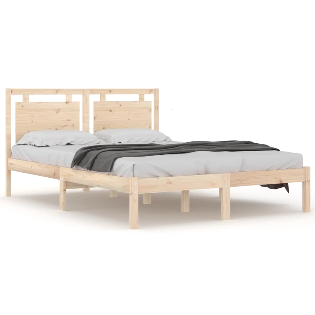 Bed Frame without Mattress 120x200 cm Solid Wood