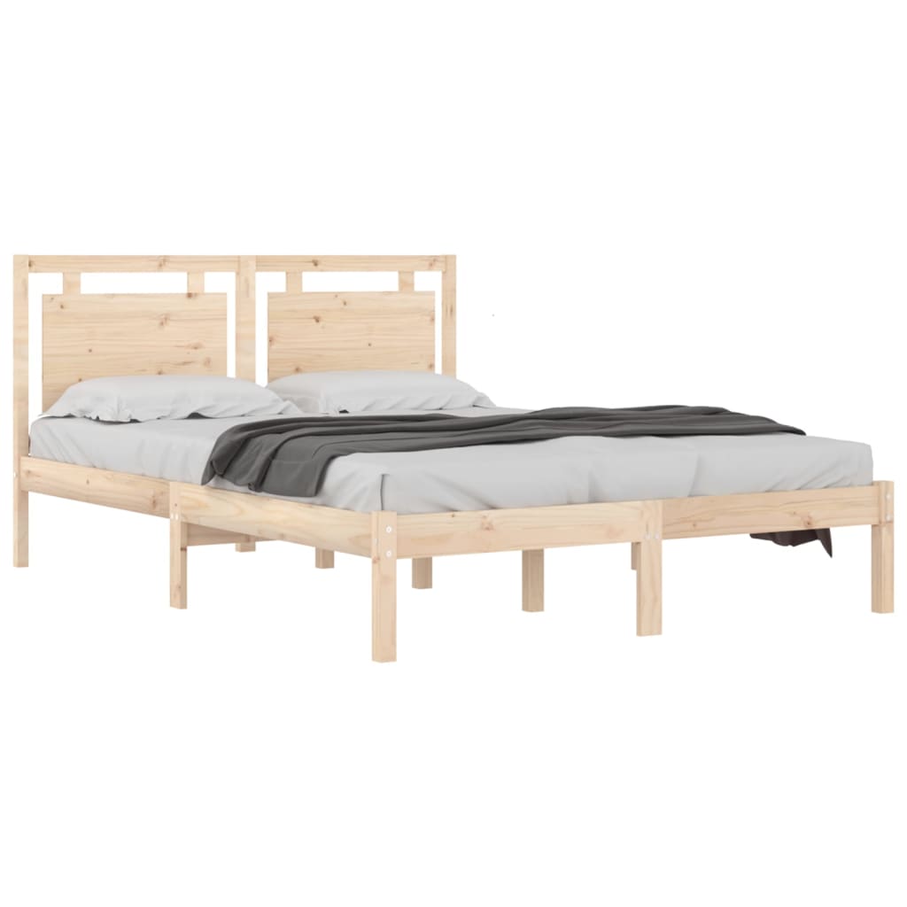 Bed Frame without Mattress 120x200 cm Solid Wood