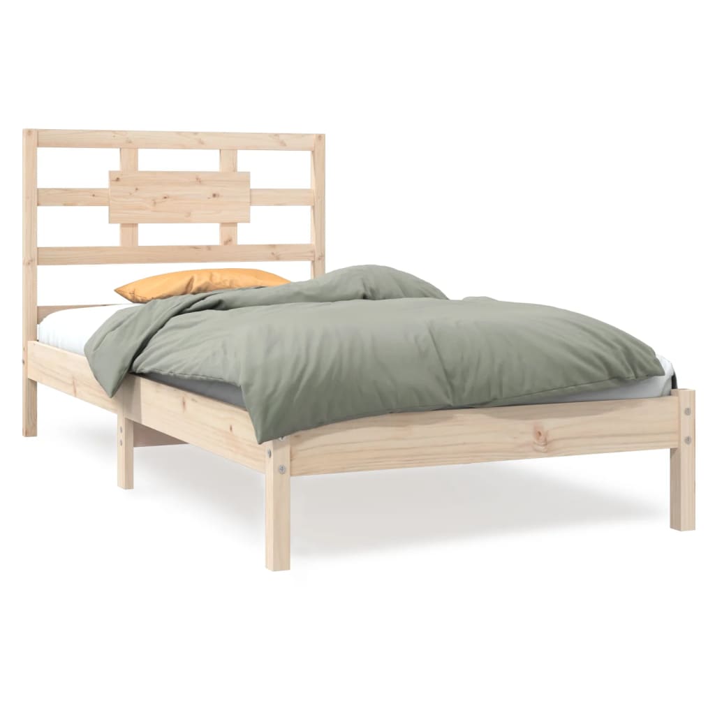 vidaXL Bed Frame without Mattress 90x190 cm Single Solid Wood