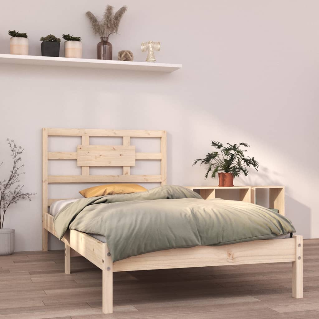 vidaXL Bed Frame without Mattress 90x190 cm Single Solid Wood