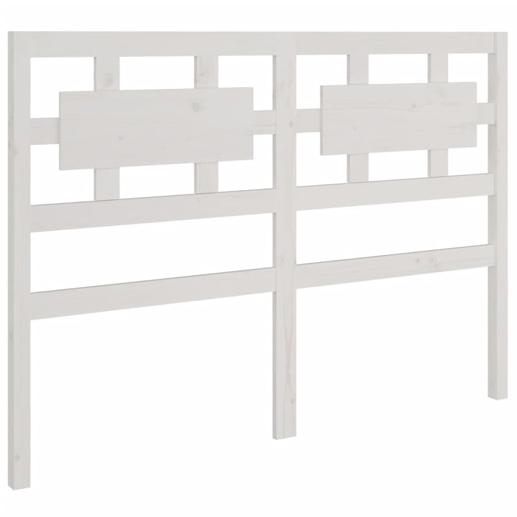 vidaXL Bed Frame without Mattress White 140x190 cm Solid Wood