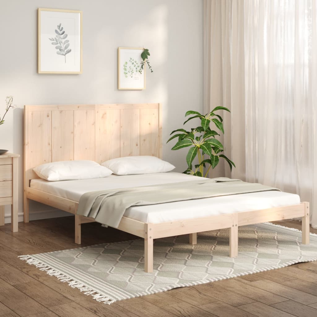 vidaXL Bed Frame without Mattress 160x200 cm Solid Wood Pine