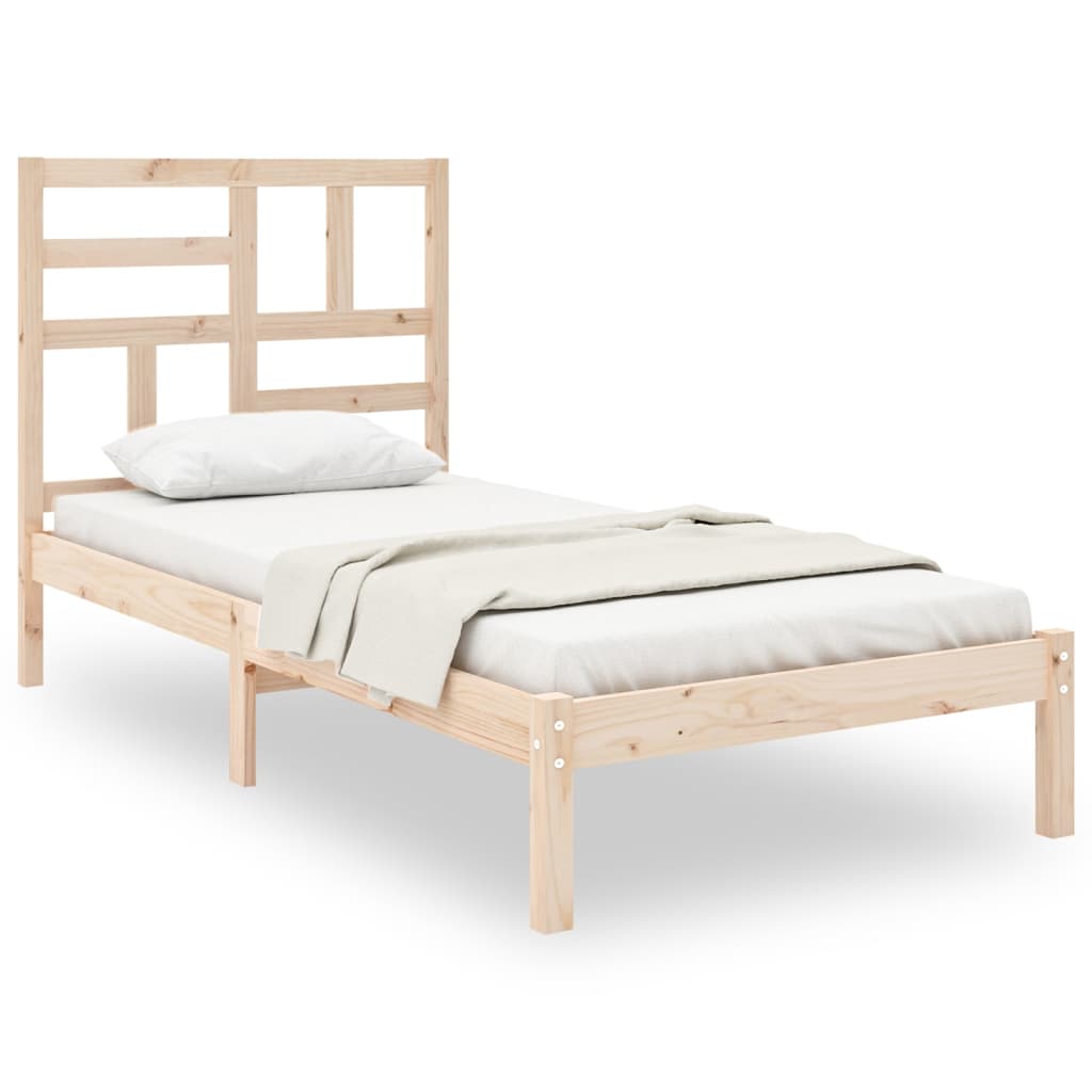 vidaXL Bed Frame without Mattress Solid Wood 90x200 cm