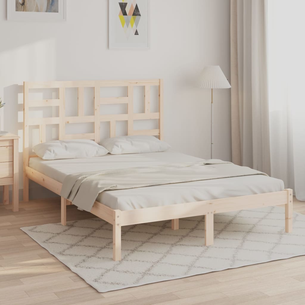 Bed Frame without Mattress Solid Wood 120x200 cm