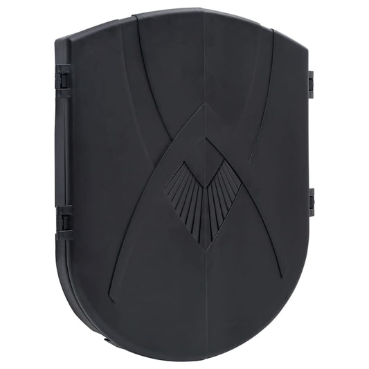 93580 vidaXL Electric Dartboard with Darts Black Polypropylene