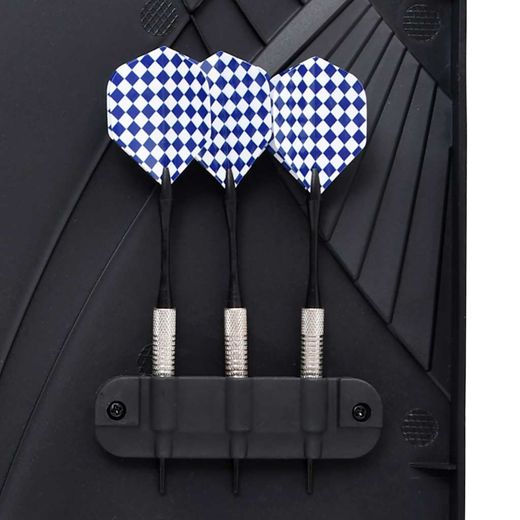 93580 vidaXL Electric Dartboard with Darts Black Polypropylene