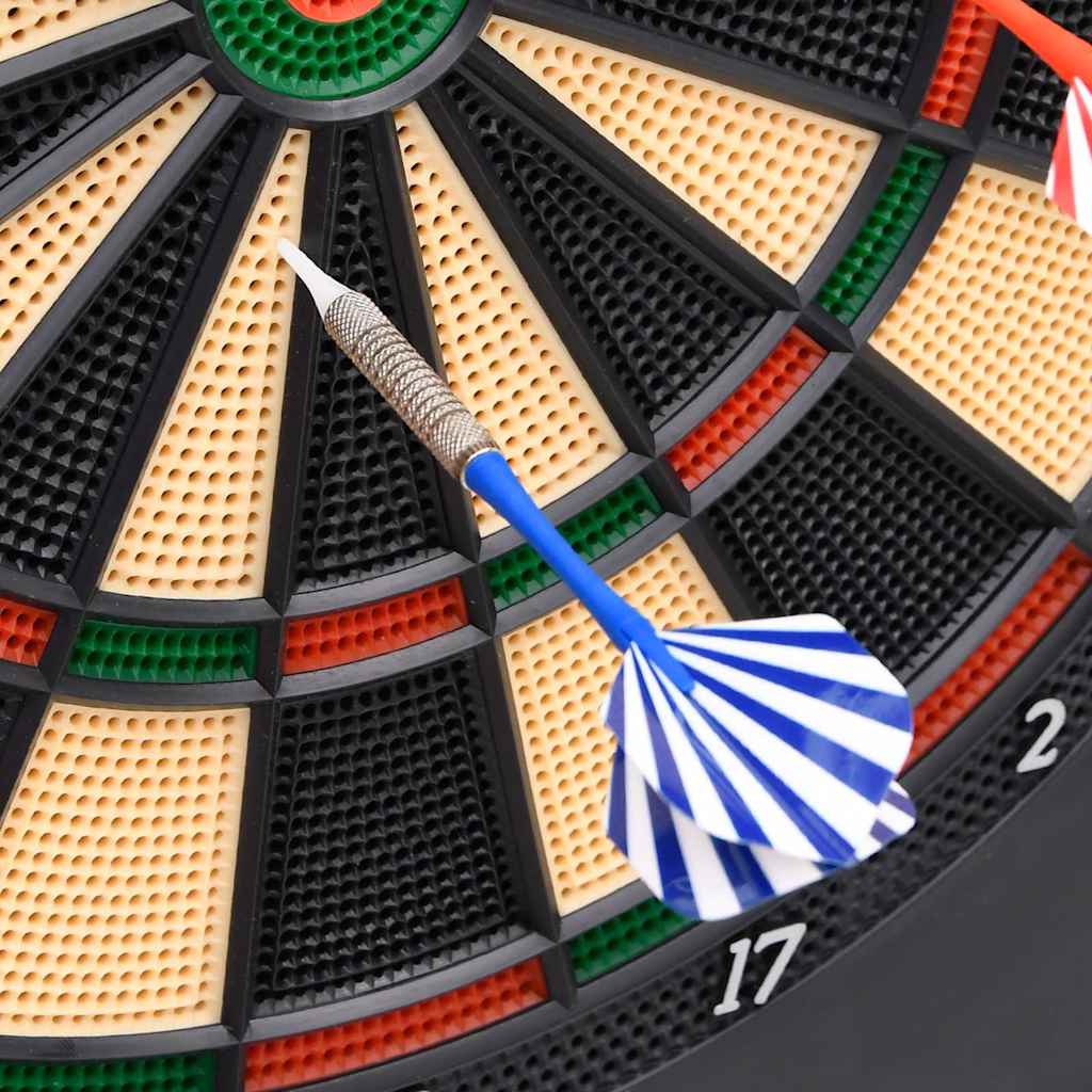 93581 vidaXL Electric Dartboard with Darts Black Polypropylene