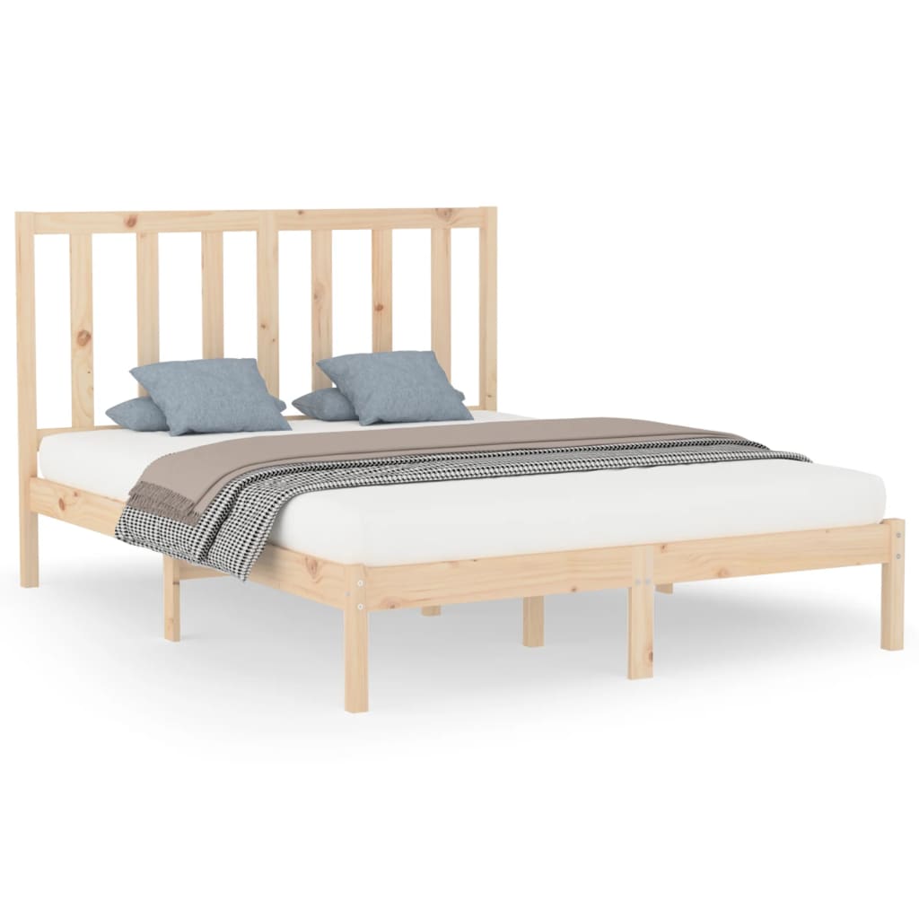 vidaXL Bed Frame without Mattress 140x200 cm Solid Wood