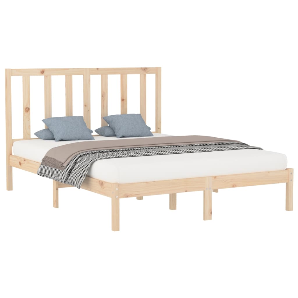 vidaXL Bed Frame without Mattress 140x200 cm Solid Wood