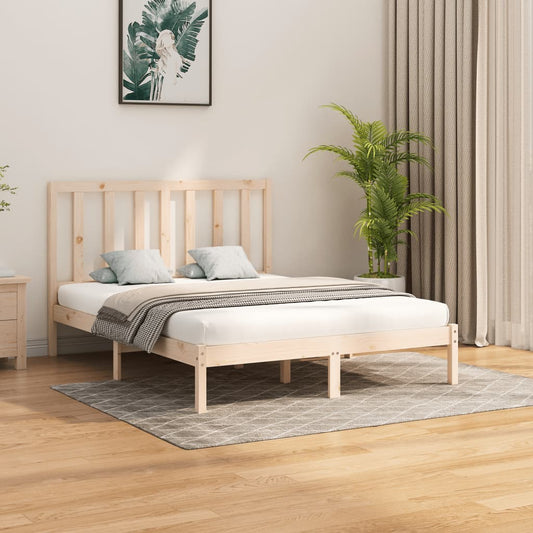 vidaXL Bed Frame without Mattress 140x200 cm Solid Wood