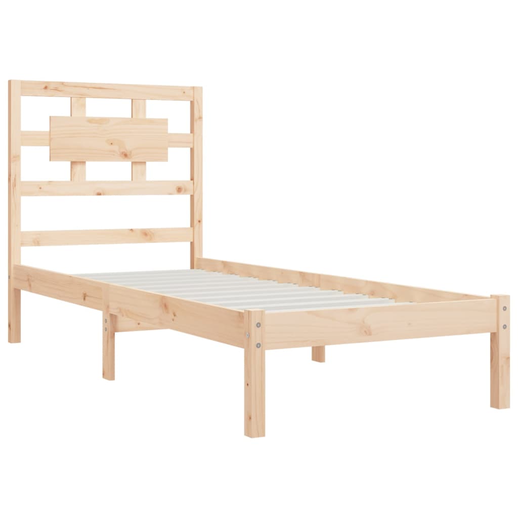 vidaXL Bed Frame without Mattress 100x200 cm Solid Wood Pine