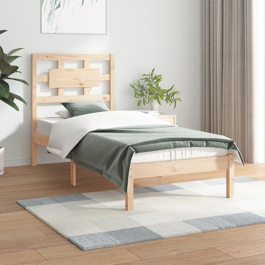 vidaXL Bed Frame without Mattress 100x200 cm Solid Wood Pine