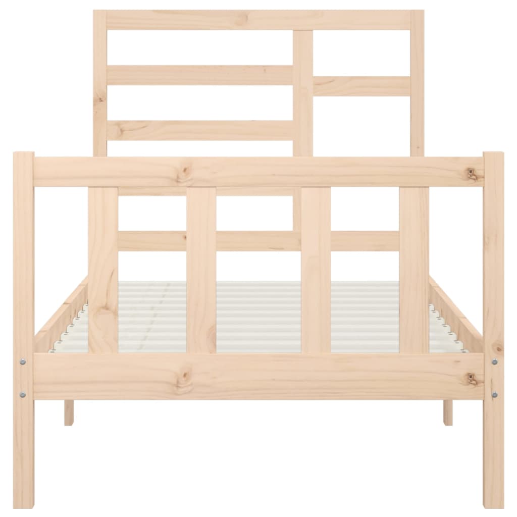 vidaXL Bed Frame without Mattress 100x200 cm Solid Wood Pine