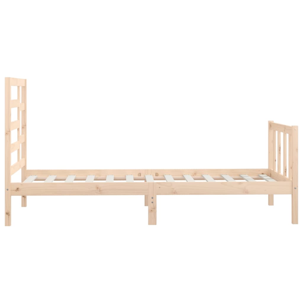 vidaXL Bed Frame without Mattress 100x200 cm Solid Wood Pine