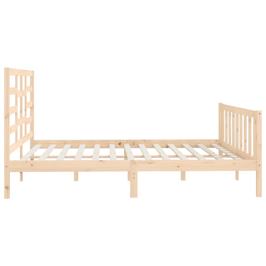 vidaXL Bed Frame without Mattress 200x200 cm Solid Wood Pine