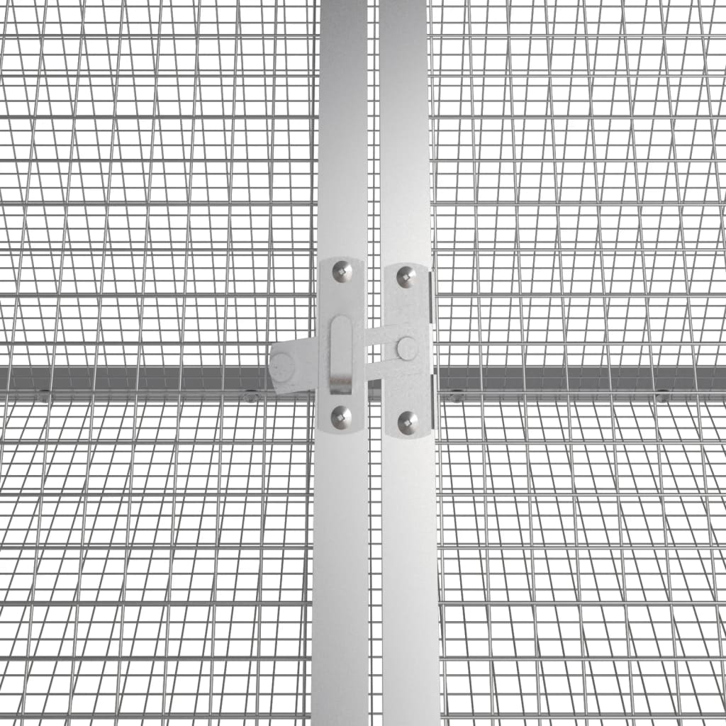 vidaXL Rabbit Cage Anthracite 403.5x80.5x71 cm Galvanised Steel