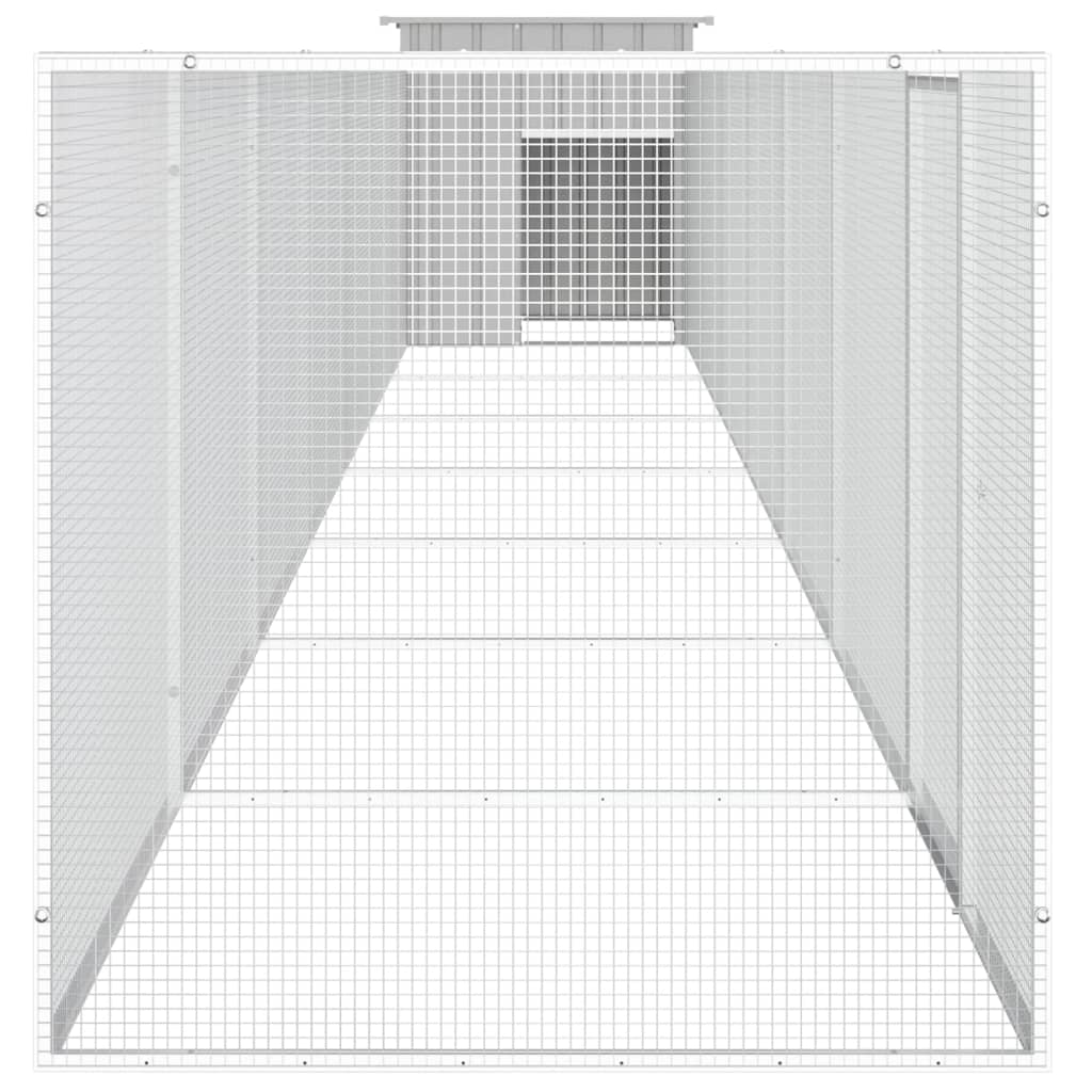 Chicken Cage Grey 800x91x100 cm Galvanised Steel