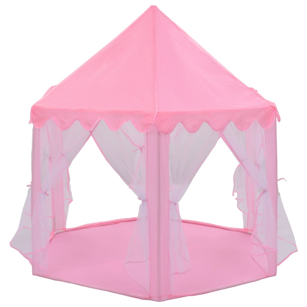 Princess Play Tent with 250 Balls Pink 133x140 cm