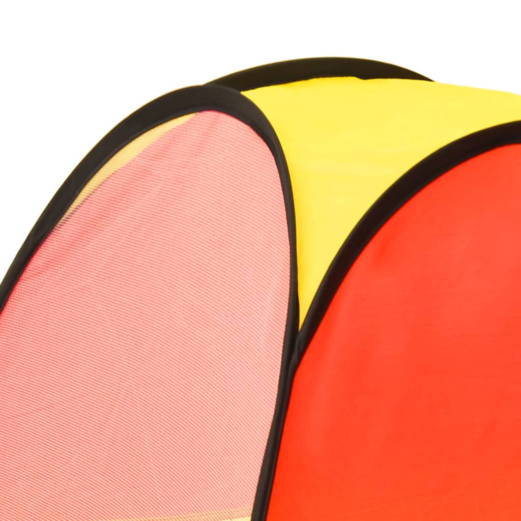 vidaXL Children Play Tent with 250 Balls Multicolour 255x80x100 cm