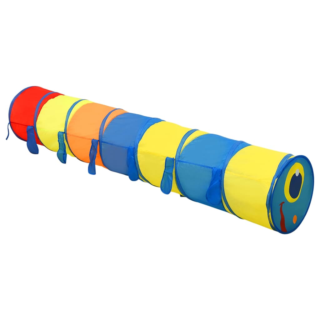 Children Play Tunnel with 250 Balls Multicolour 245 cm Polyester