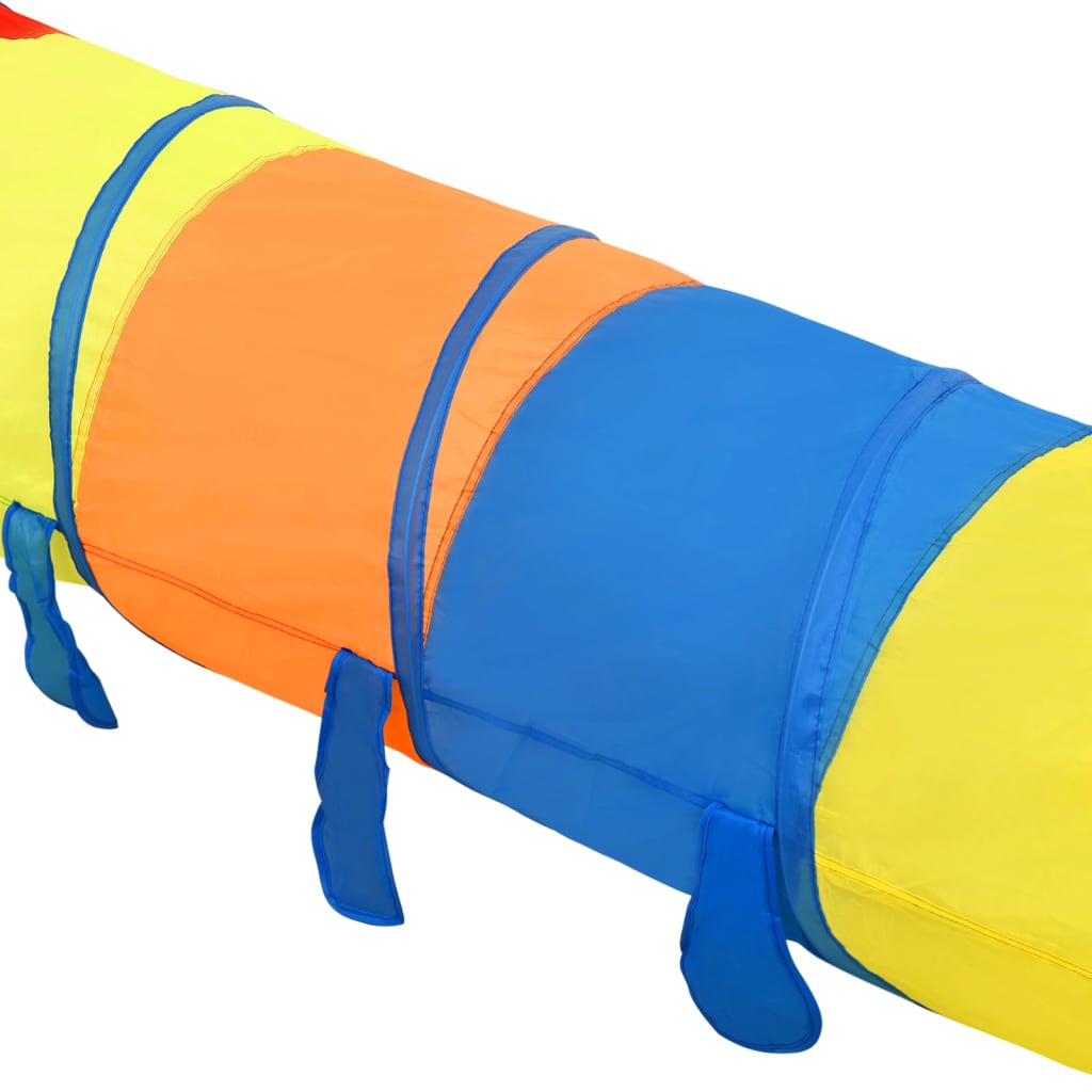 Children Play Tunnel with 250 Balls Multicolour 245 cm Polyester