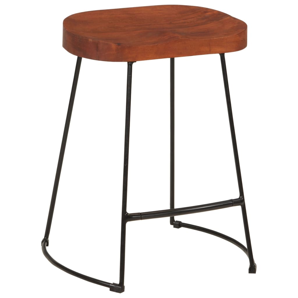 vidaXL Gavin Bar Stools 2 pcs 45x38x53 cm Solid Wood Mango