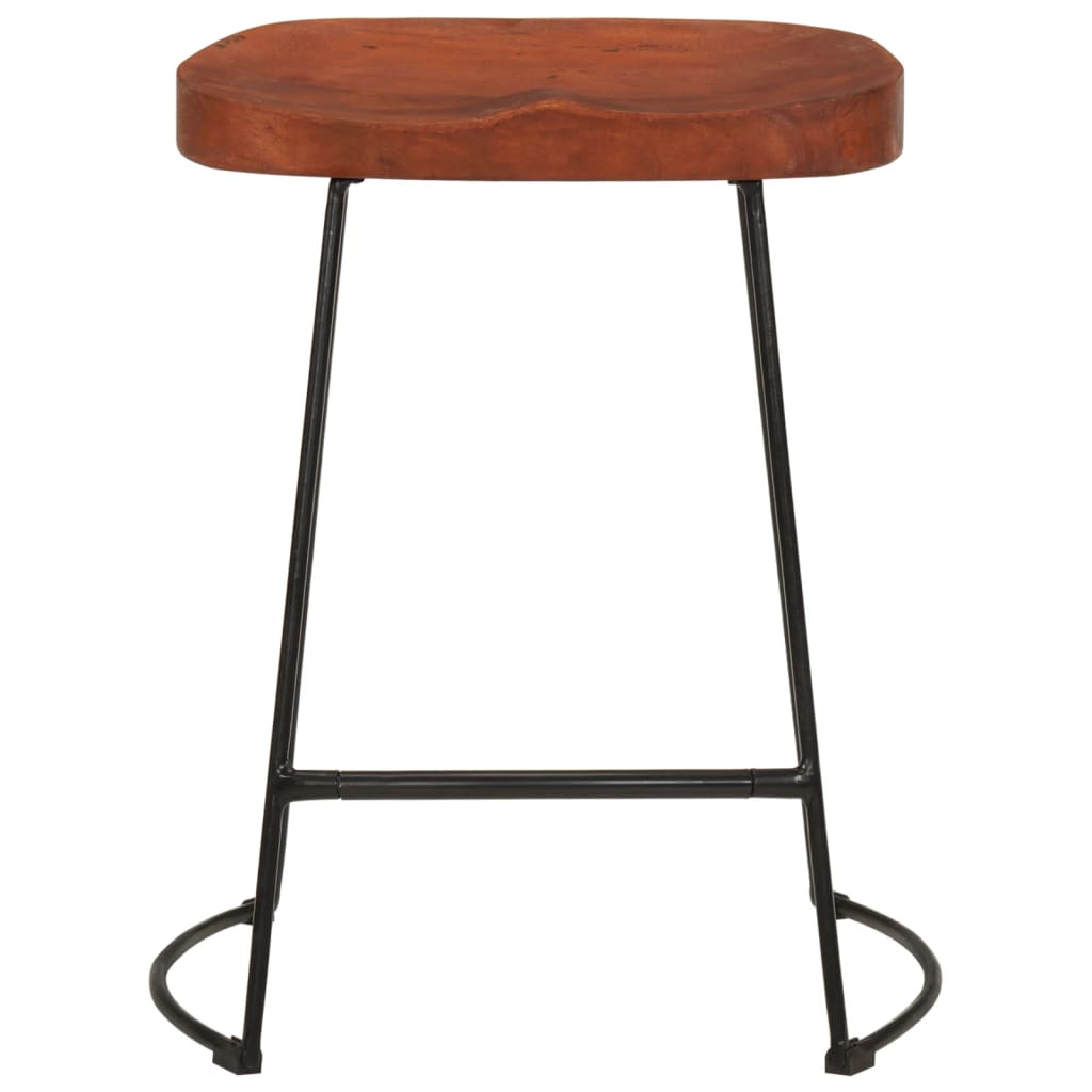 vidaXL Gavin Bar Stools 2 pcs 45x38x53 cm Solid Wood Mango