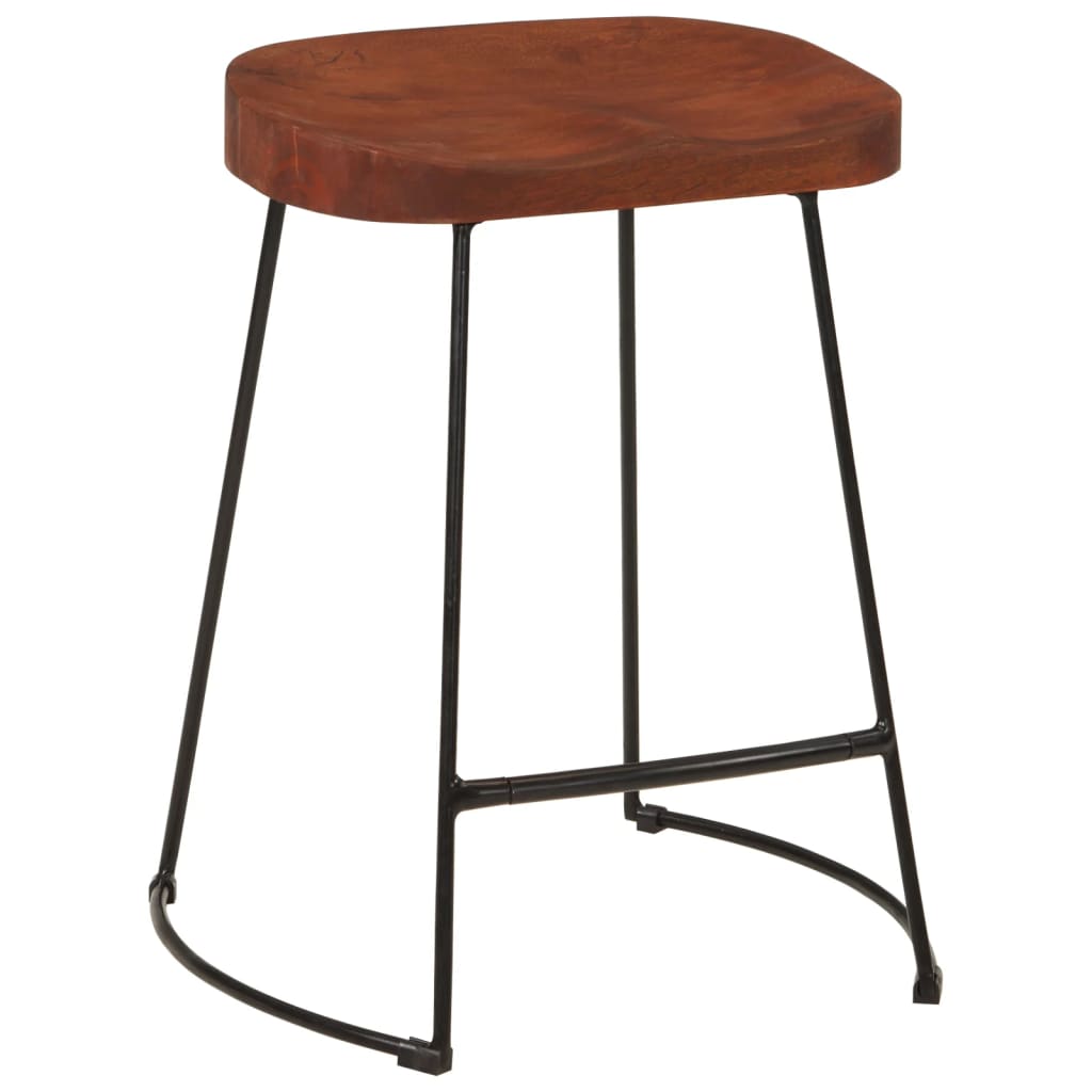 vidaXL Gavin Bar Stools 2 pcs 45x38x53 cm Solid Wood Mango