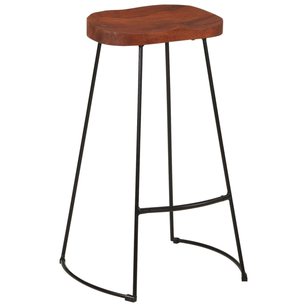 vidaXL Gavin Bar Stools 2 pcs 50x40x78 cm Solid Wood Mango