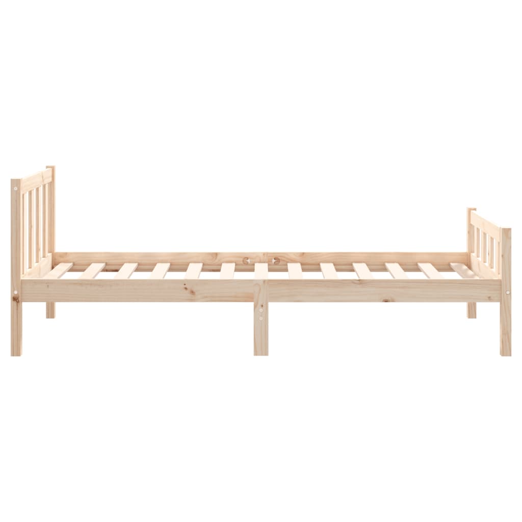 vidaXL Bed Frame without Mattress Solid Wood Small Single