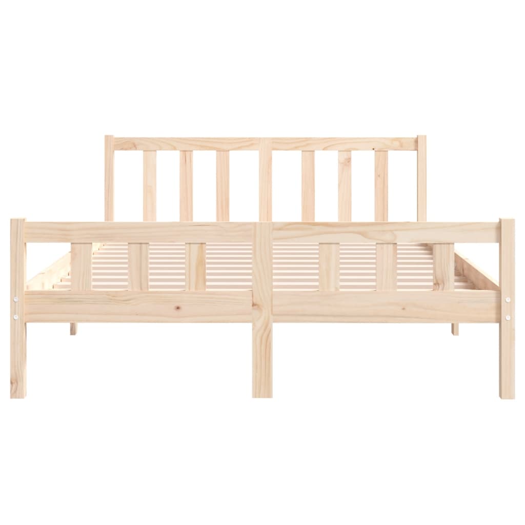 Bed Frame without Mattress Solid Wood Small Double