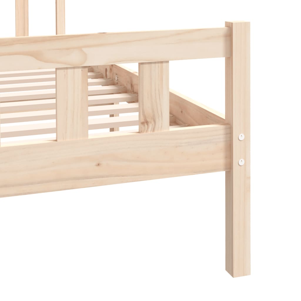 Bed Frame without Mattress Solid Wood Small Double