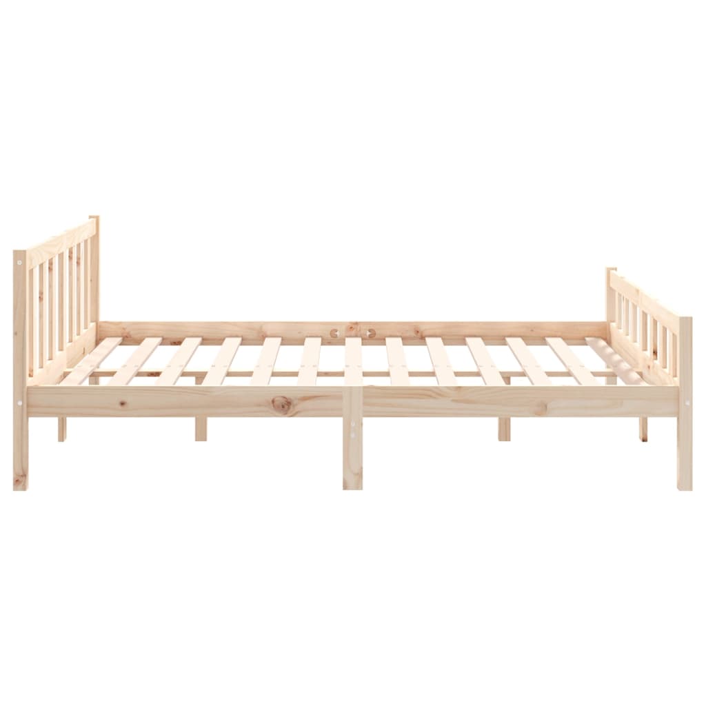 vidaXL Bed Frame without Mattress Solid Wood Double