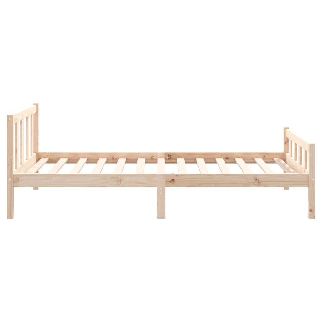 vidaXL Bed Frame without Mattress Solid Wood 100x200 cm