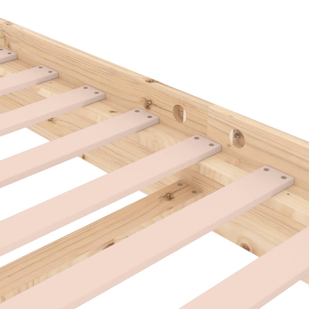 Bed Frame without Mattress Solid Wood 160x200 cm